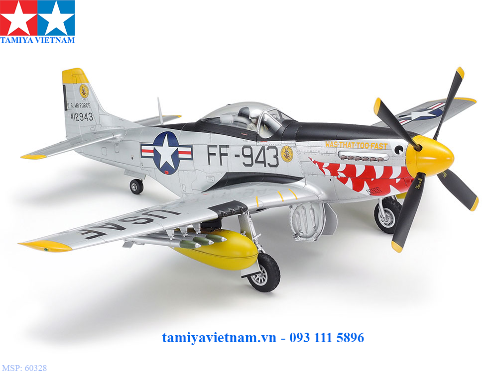 60328 Mô hình lắp ráp máy bay quân sự 1/32 SCALE NORTH AMERICAN F-51D ...